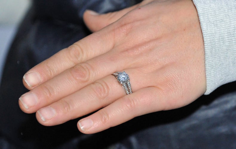 Her Icy Diamond Engagement Ring Fit Right in With the Shoot