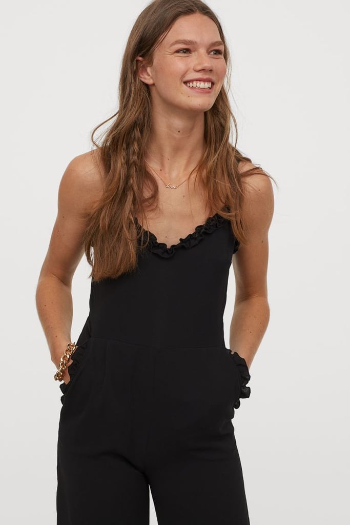 H&M Ruffle-Trimmed Jumpsuit