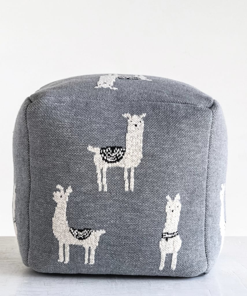 Something Cute: Andrew 100% Cotton Square Pouf Ottoman