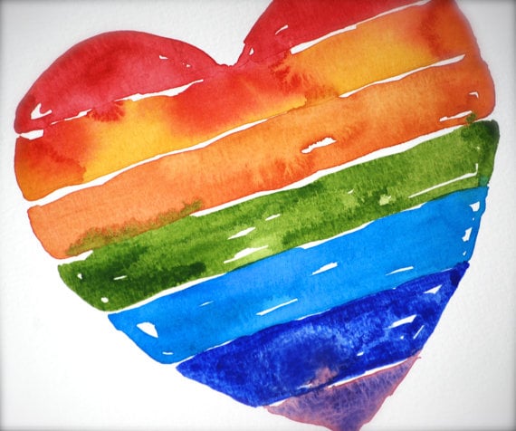 rainbow heart
