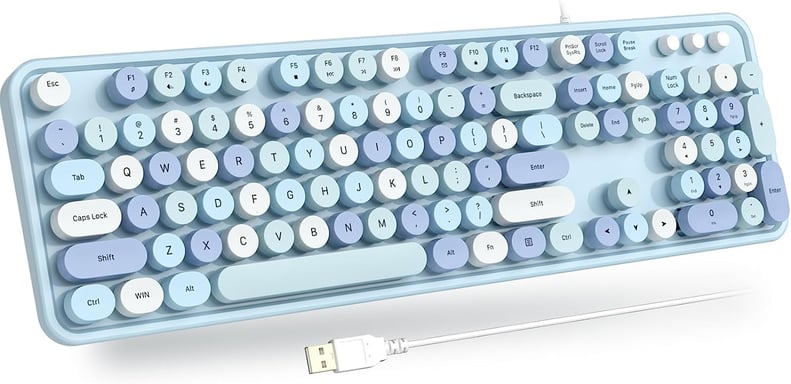 A Colorful Keyboard That's Wired