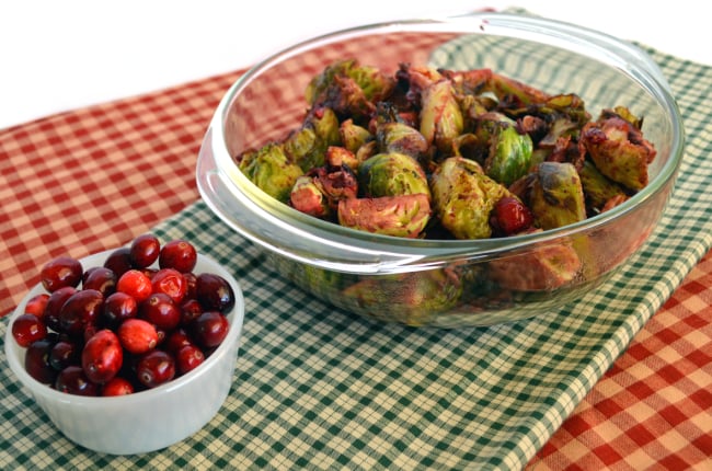 Cranberry Pecan Brussels Sprouts