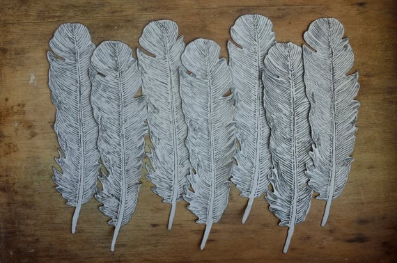 feather bookmark