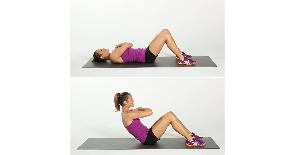 Basic Crunch Quick Core Workout Popsugar Fitness Photo 2