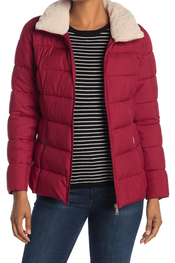 Lauren Ralph Lauren Faux Fur Collar Puffer Jacket