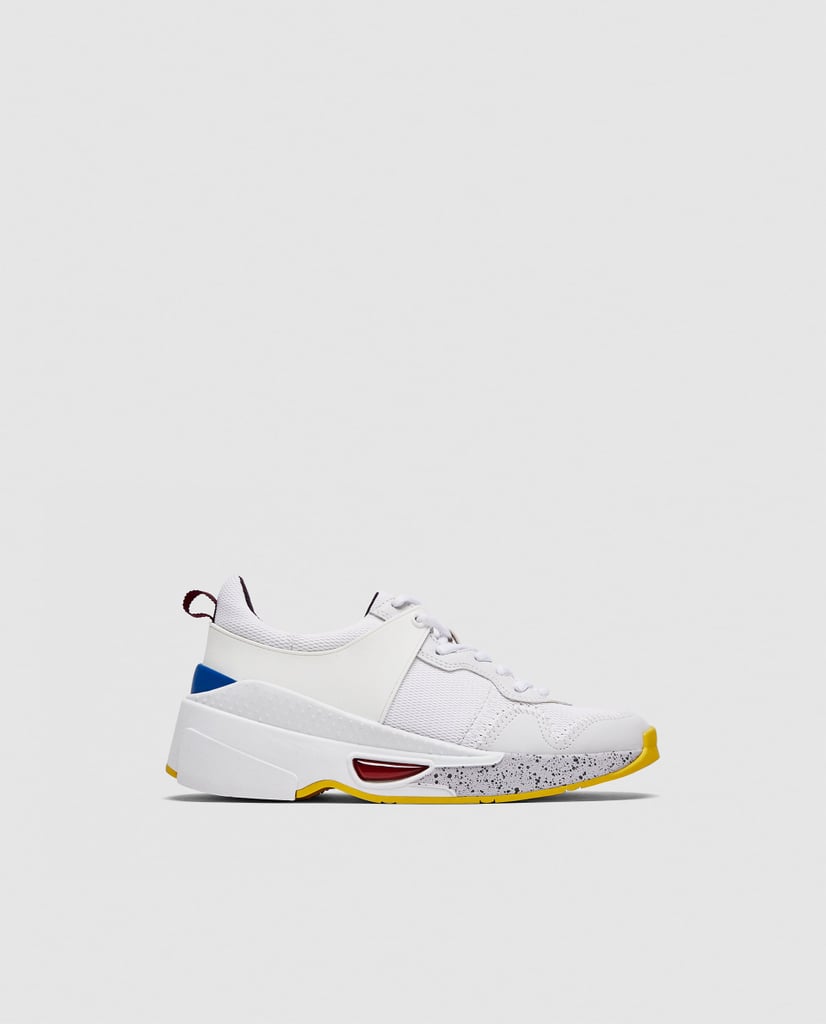 Zara Contrasting Chunky Sole Sneakers