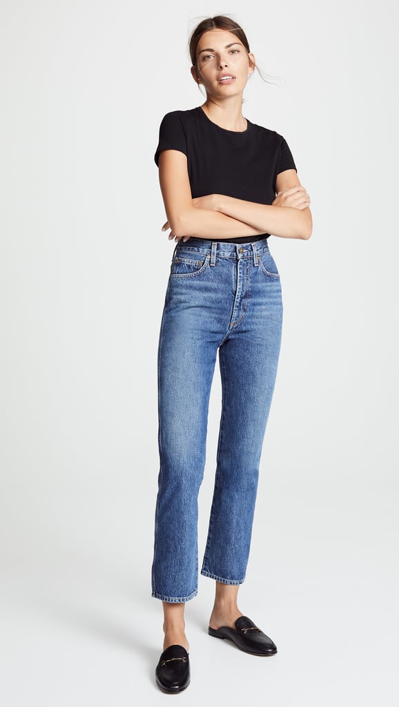 High Waisted Jeans: AGOLDE Pinch Waist High Rise Kick Jeans