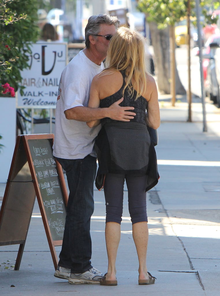 Kurt Russell and Goldie Hawn Showing PDA in LA Pictures