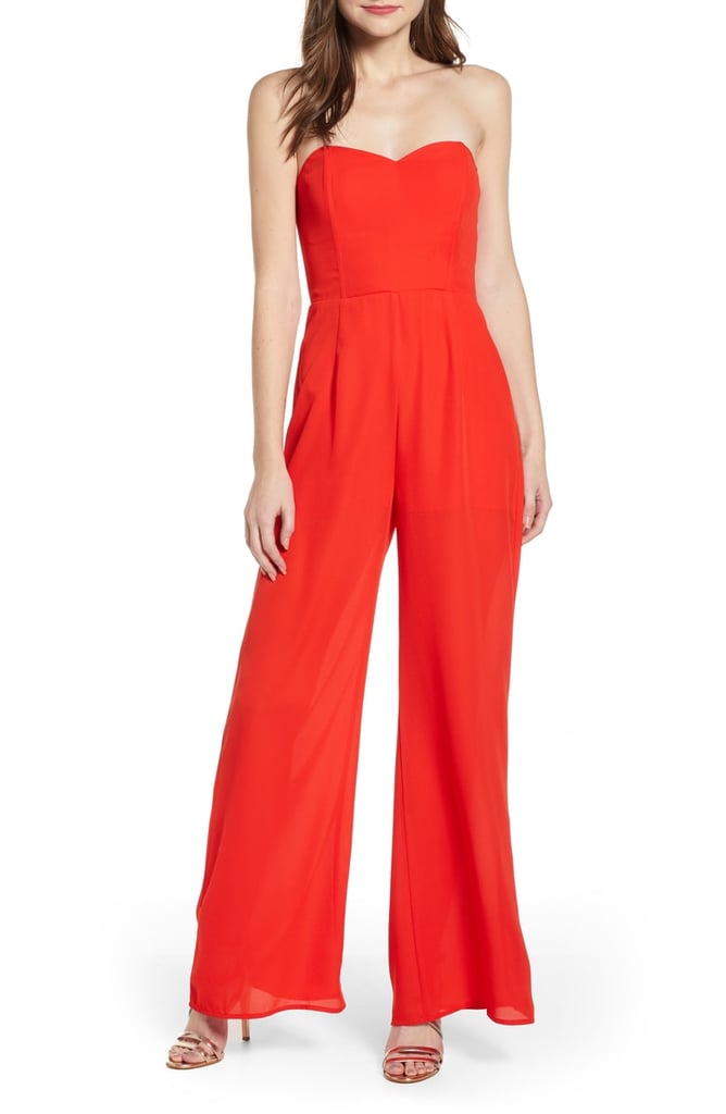 strapless jumpsuit