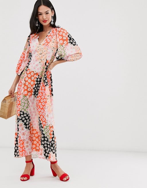 Asos trapeze hot sale maxi dress