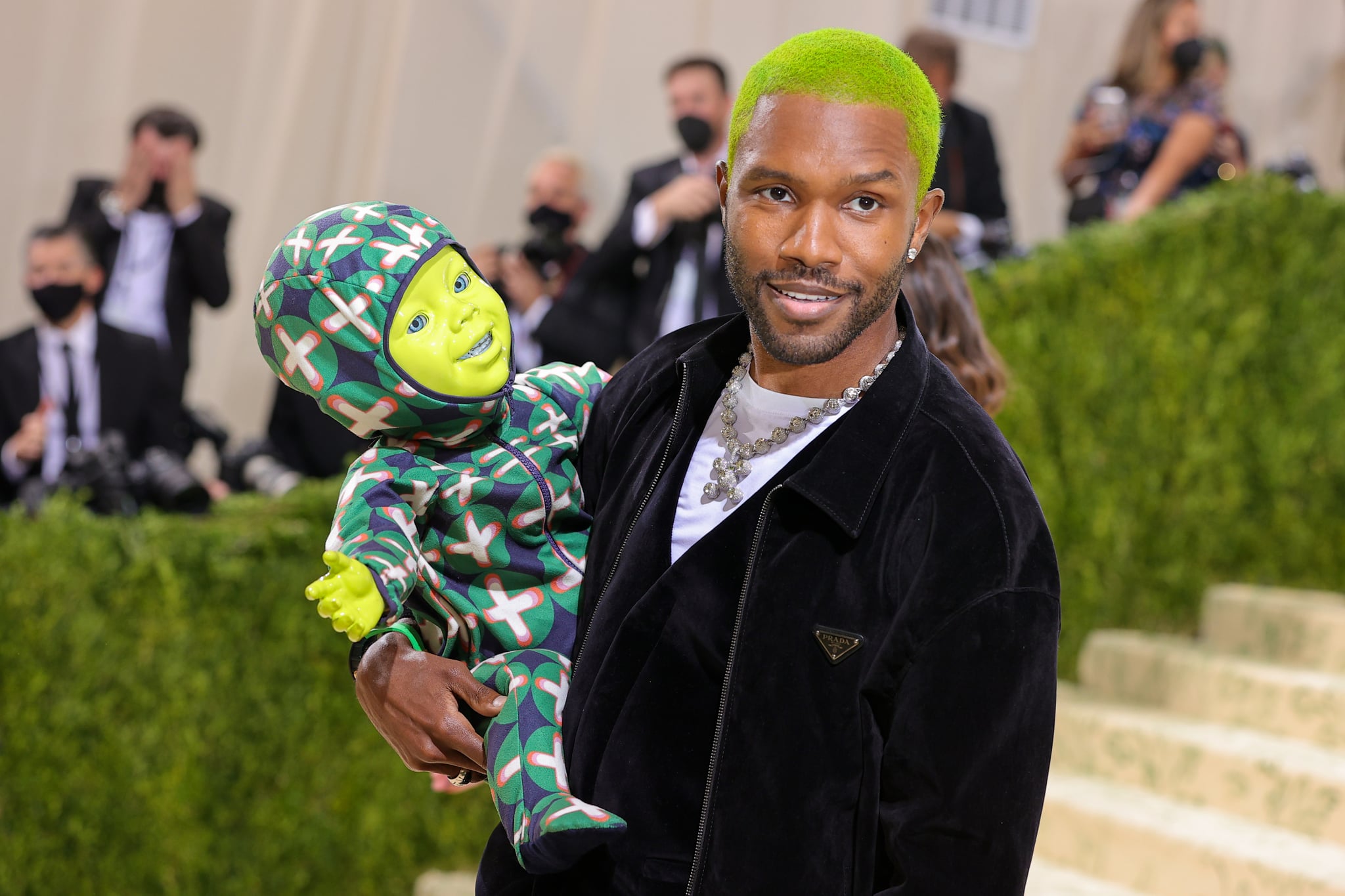 Frank Ocean and His Green Baby at the Met Gala 2021 | POPSUGAR Celebrity