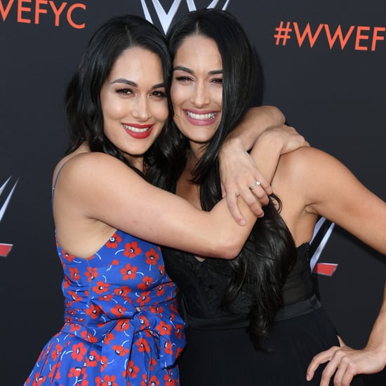 Nikki and Brie Bella at WWE's FYE Event June 2018