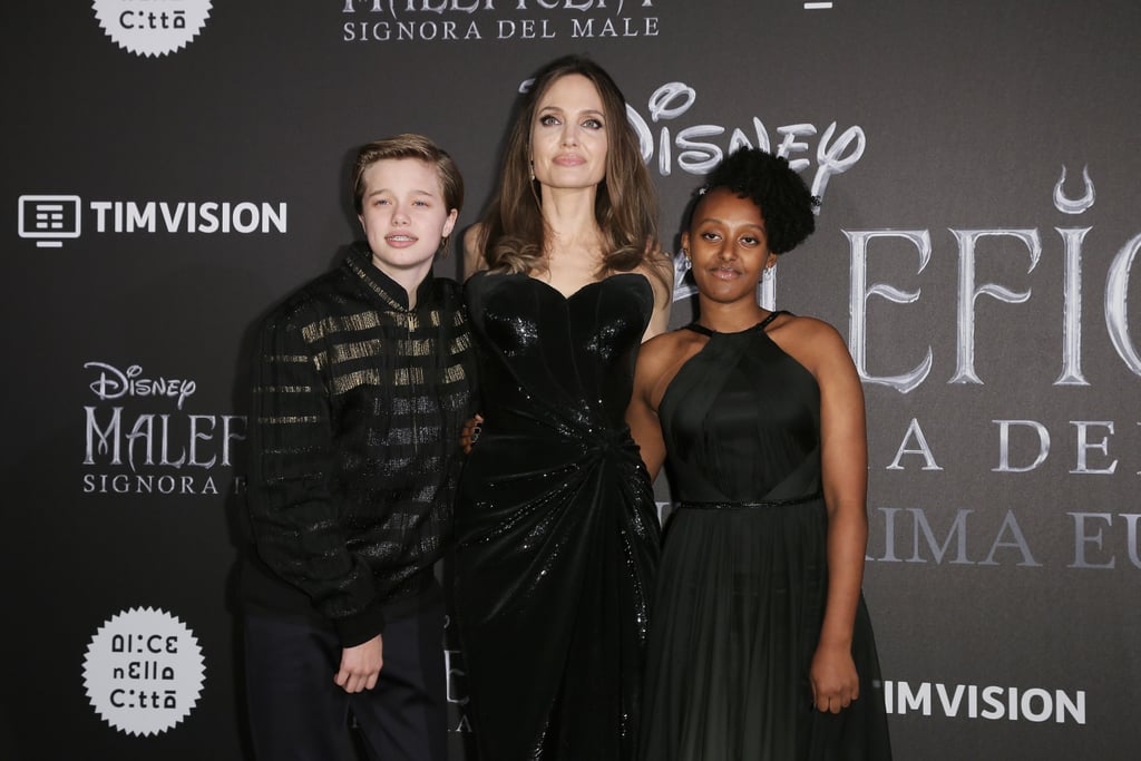 Angelina Jolie and Her Kids at Maleficent 2 Europe Premiere