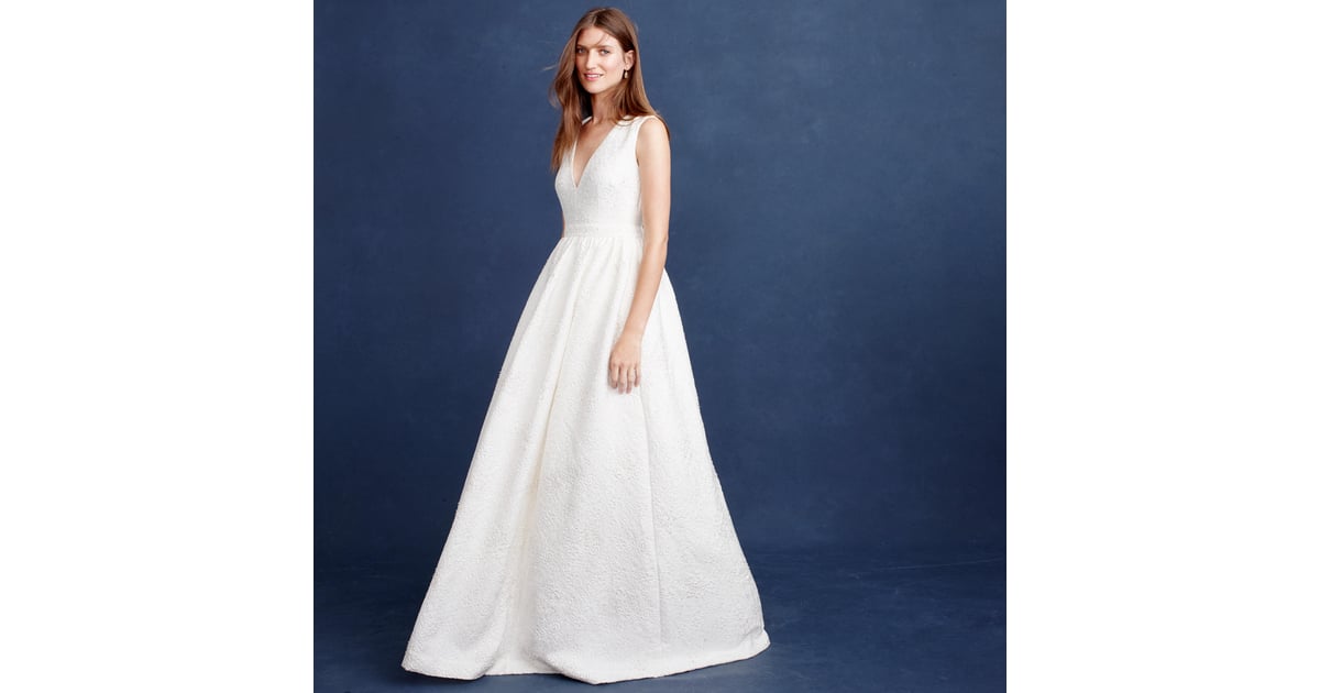 J.Crew Emilia gown (1,000, originally 1,350) J. Crew Wedding