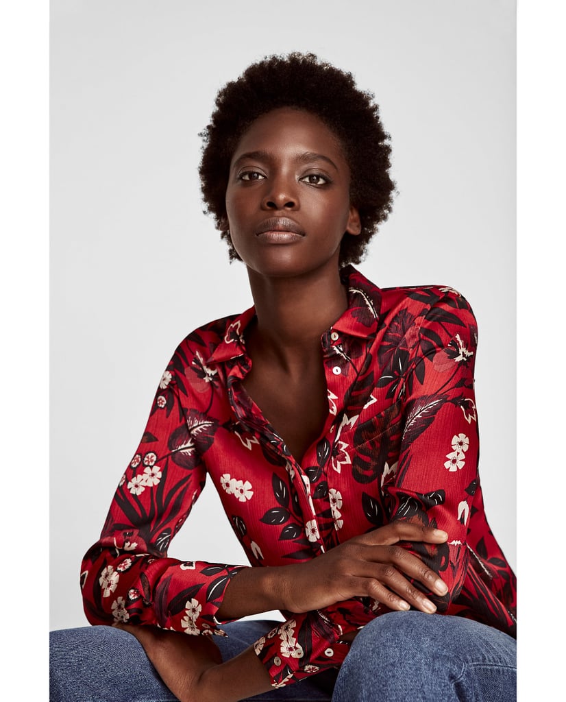 Zara Flowing Printed Shirt