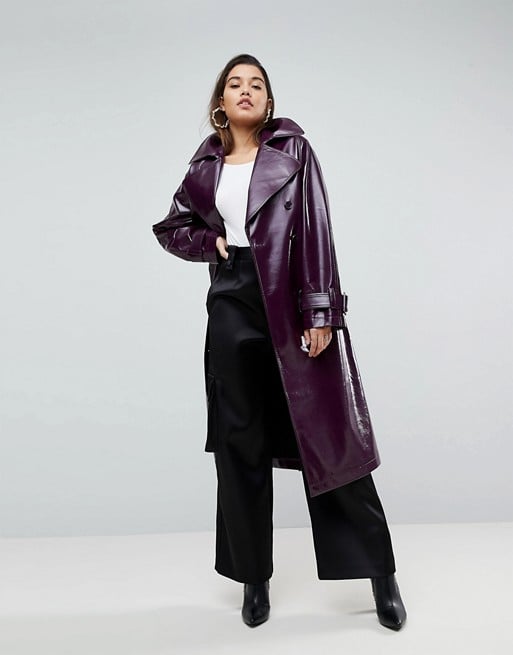 ASOS Oversized Trench in Vinyl