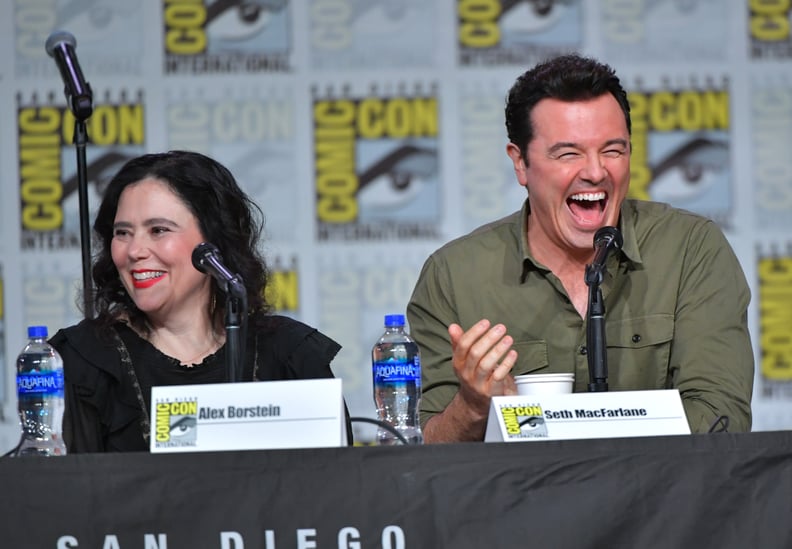 Alex Borstein and Seth MacFarlane at Comic Con in July 2019