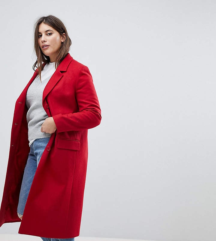 Helene Berman Plus College Wool Blend Coat