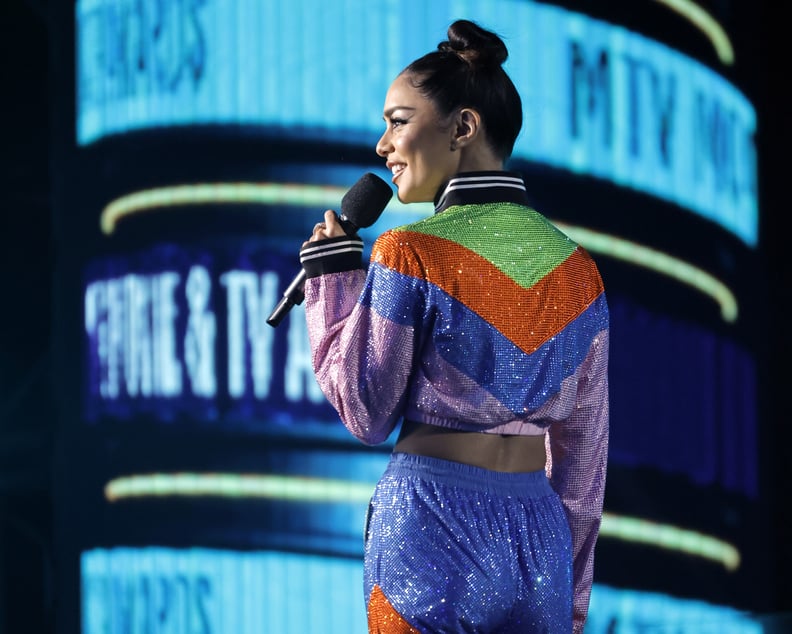 Vanessa Hudgens in a Rhinestone Tracksuit at the MTV Movie & TV Awards