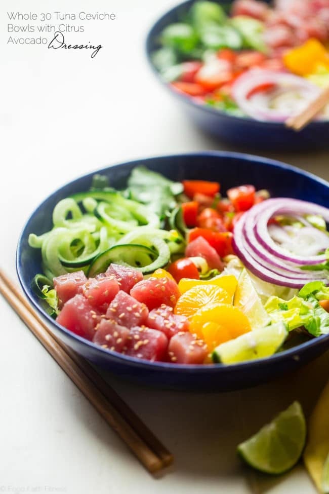 Citrus Tuna Ceviche Bowls