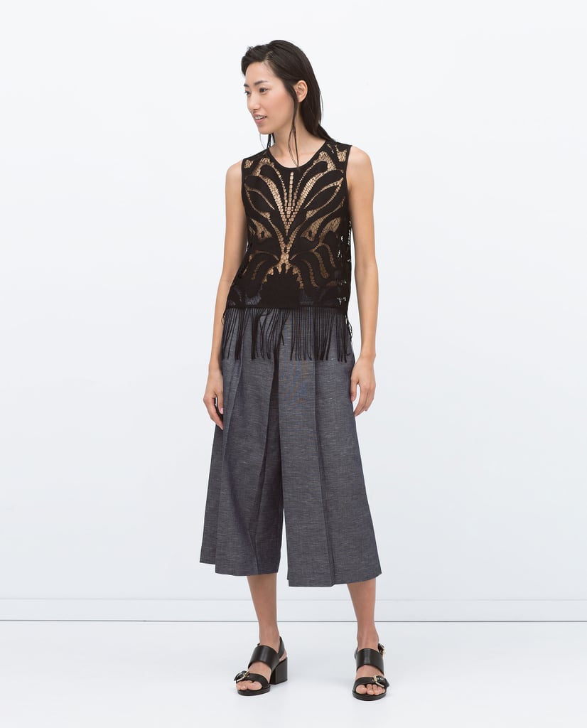 Open-Work Fringe Top ($50)