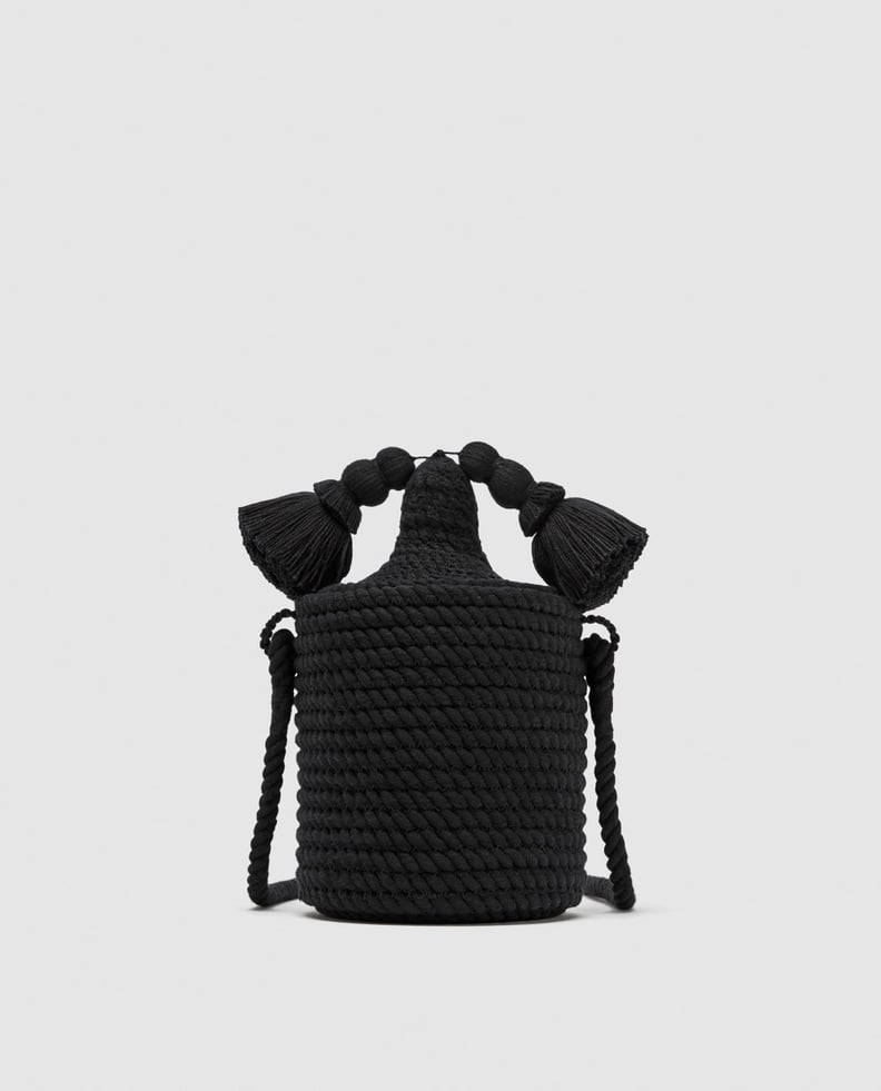 Zara Bucket Bag With Tassels