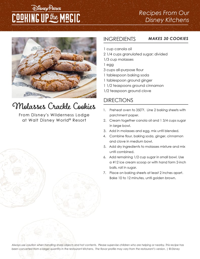 Molasses Crackle Cookies Recipe