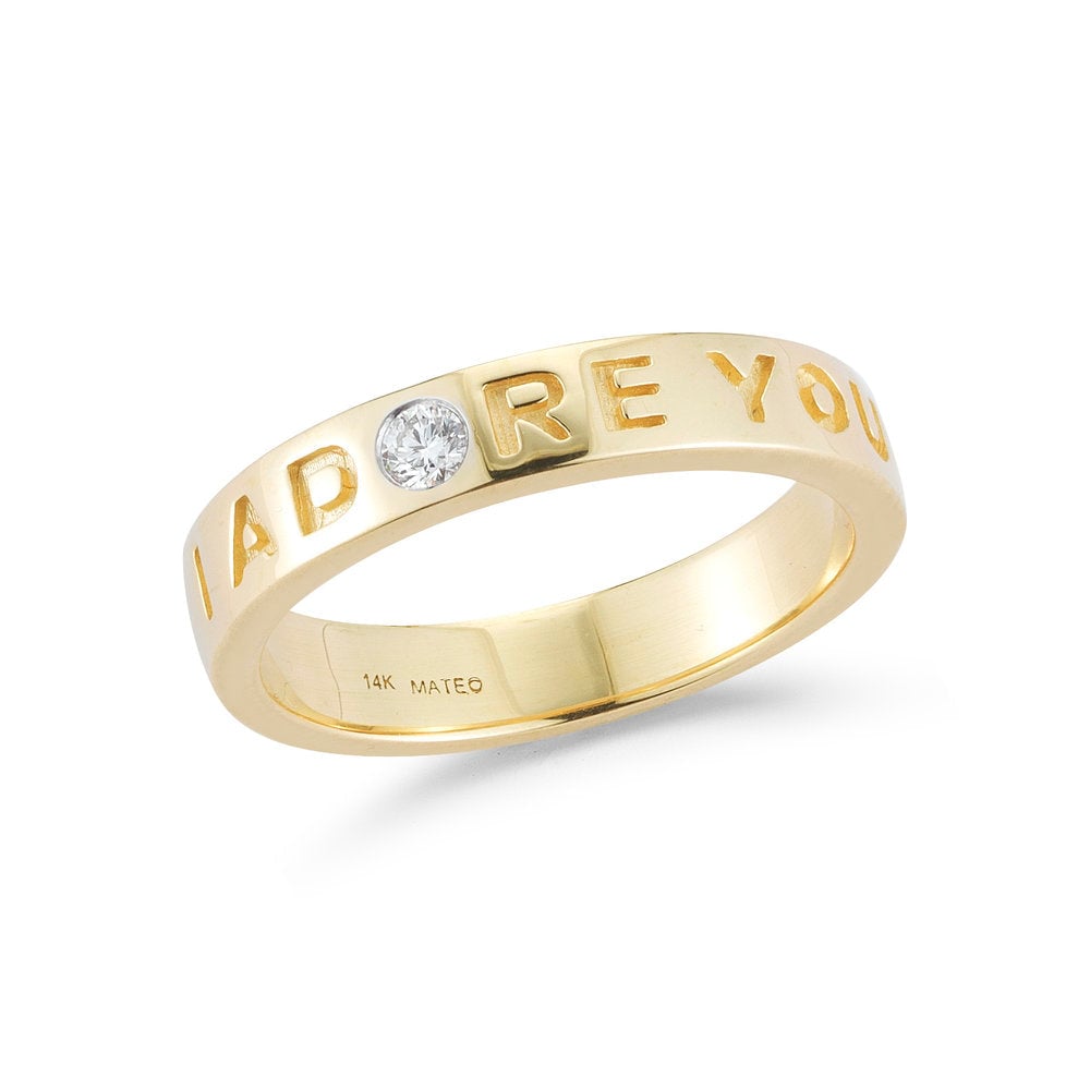 Mateo New York I Adore You Ring