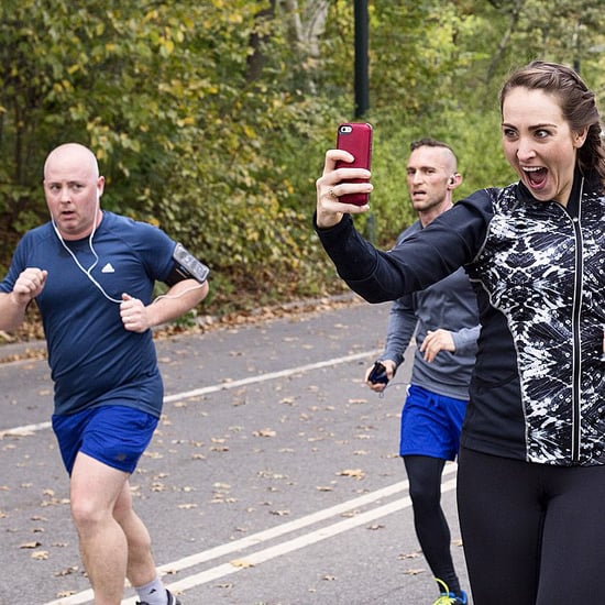 Woman Takes Selfies During NYC Marathon