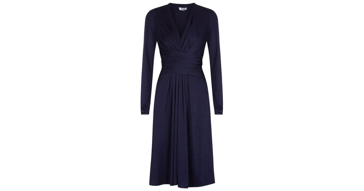 Kate's Issa Phylis Navy Wrap-Effect Dress | Kate Middleton's Blue Dress ...