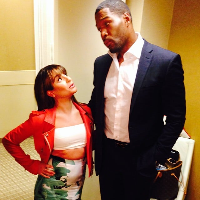 Lea Michele and Michael Strahan had almost a foot-and-a-half height difference.
Source: Instagram user msleamichele