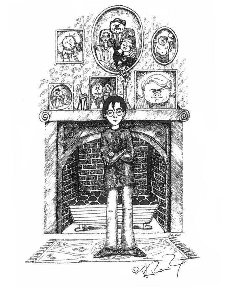 4 Privet Drive J K Rowling Created All This Beautiful Harry Potter Art Just For You Popsugar Entertainment Photo 6