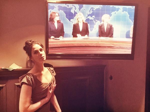Sarah Silverman swooned at "Weekend Update."