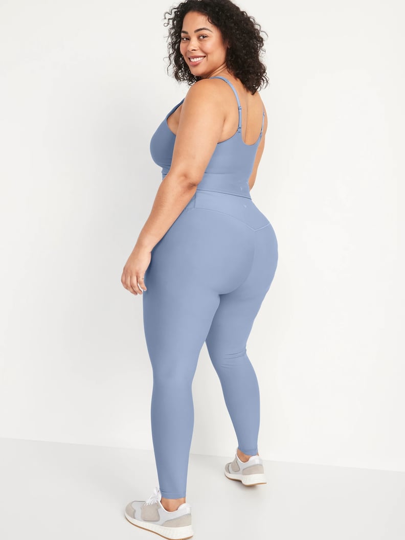 A Casual Set: Old Navy High-Waisted PowerSoft Light Compression Leggings and Longline Sports Bra