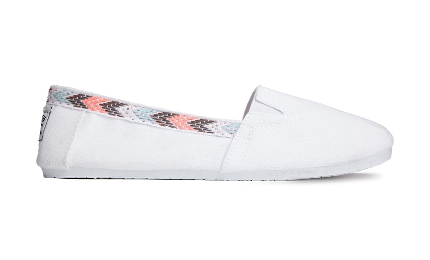 New Look Morenio White Slip-On Flat Shoes ($17)