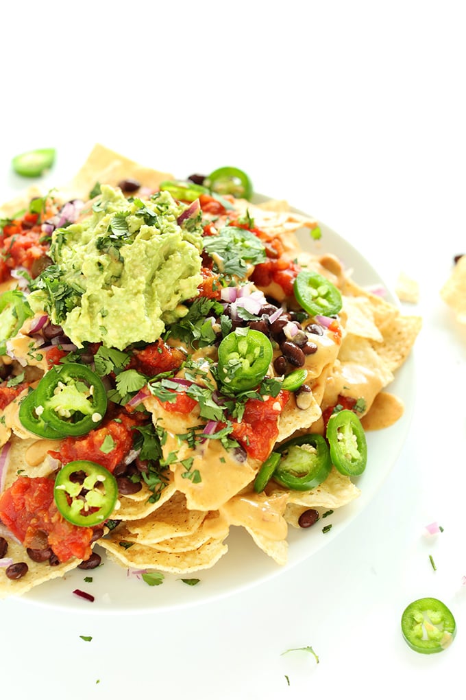 Vegan Nachos With Queso