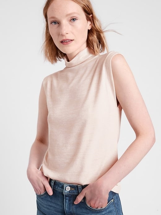 Banana Republic Luxespun Mock-Neck Tank