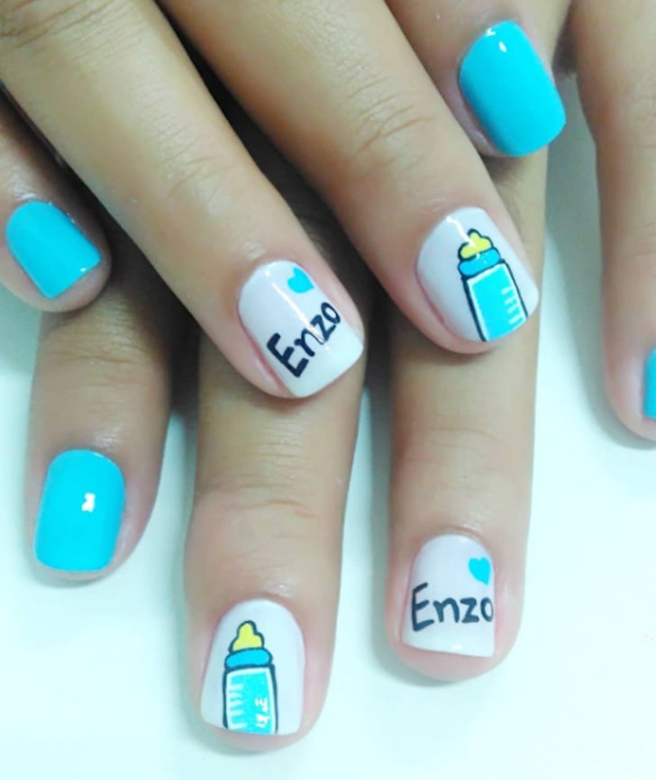 Gender Reveal Nail Art Ideas | POPSUGAR Beauty