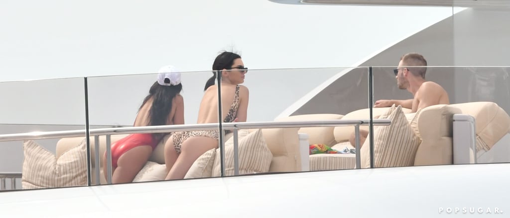 Kourtney Kardashian and Kendall Jenner in Cannes May 2017