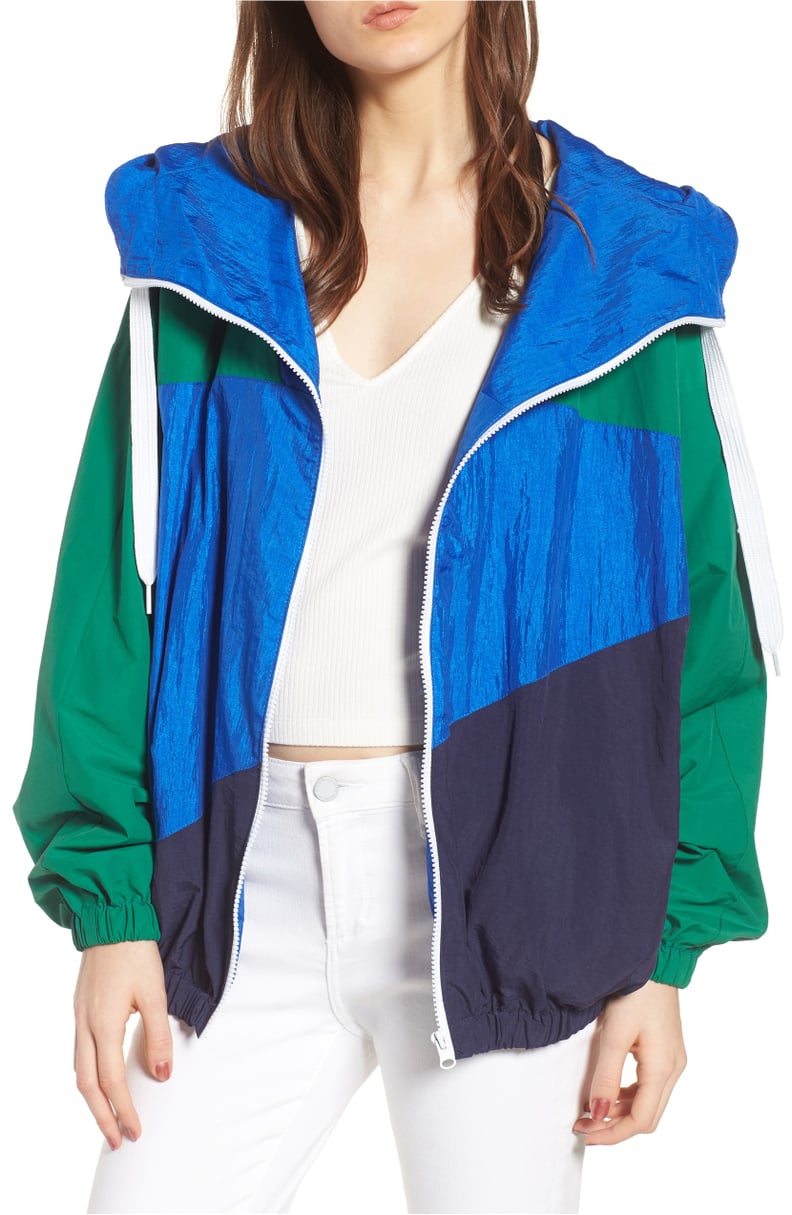 Kendall + Kylie Colorblock Windbreaker Jacket