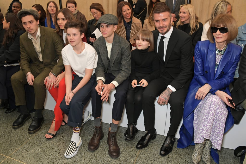 Her Family and Brooklyn's Girlfriend, Hana, Sat Front Row With Anna Wintour