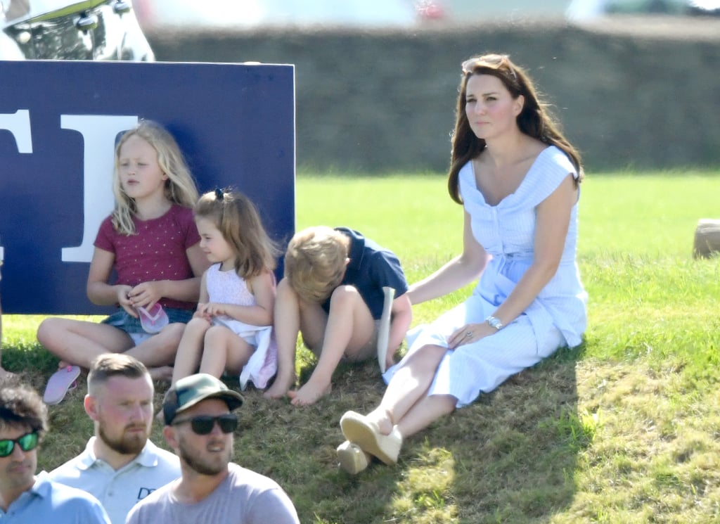 Kate Middleton Blue Dress at Polo Match 2018