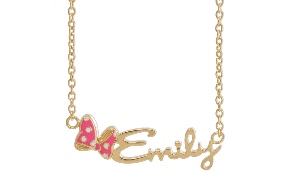 Disney Personalized Minnie Mouse Name Necklace