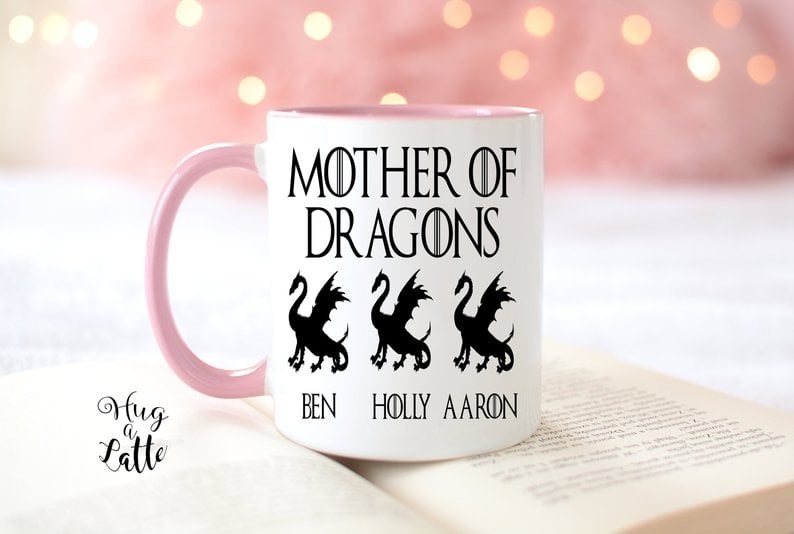 Game of Thrones Mother of Dragons Personalized Coffee Mug