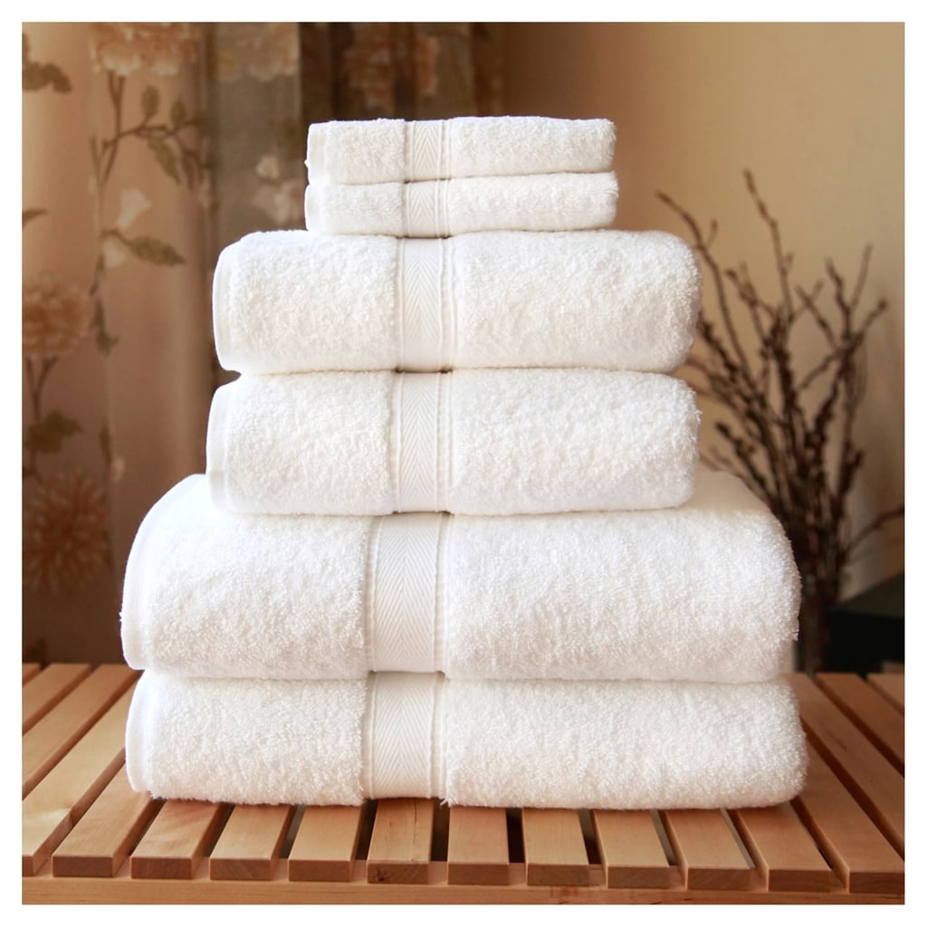 浴室:六块毛巾织物组合集