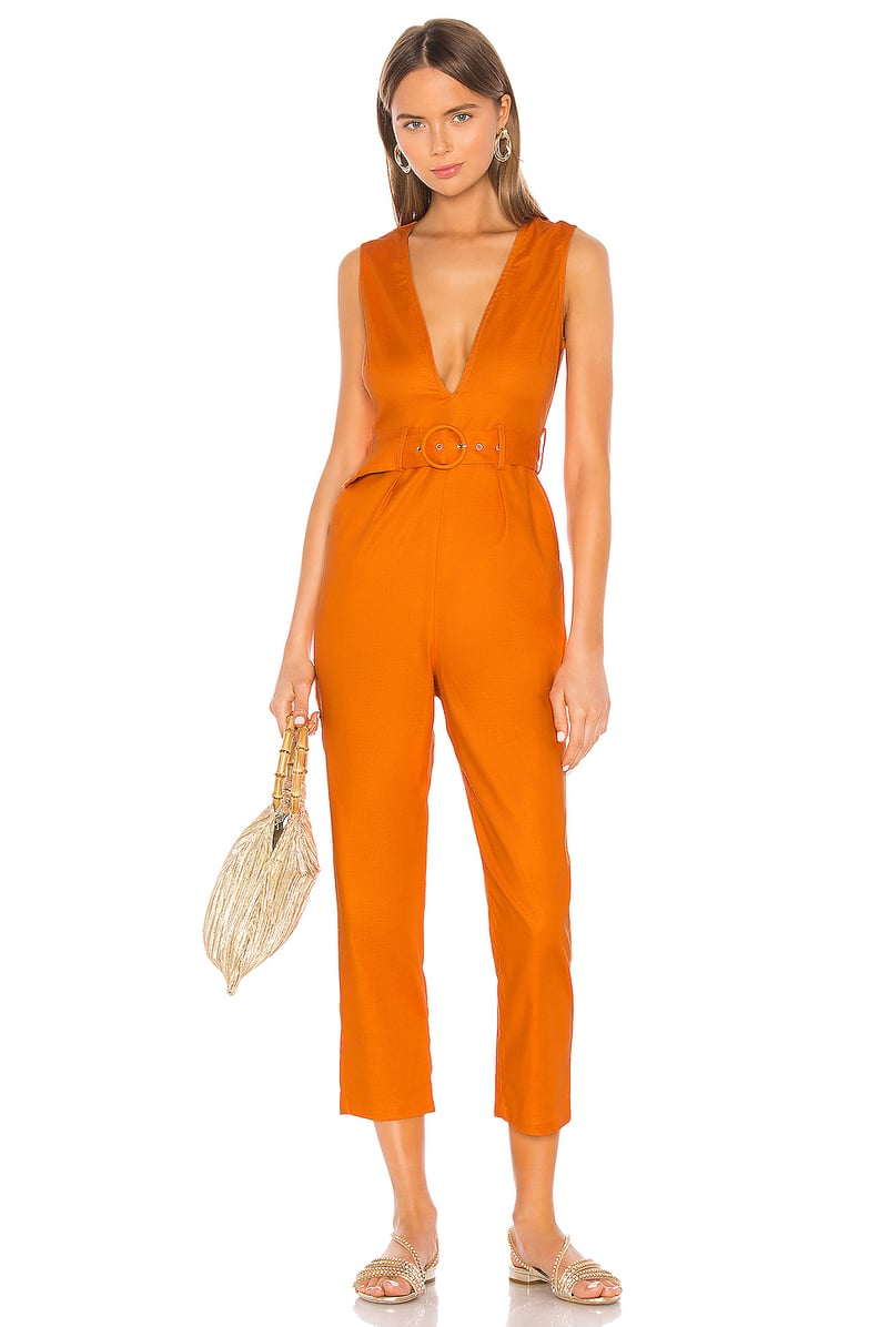 Camila Coelho Liliana Jumpsuit in Desert Orange