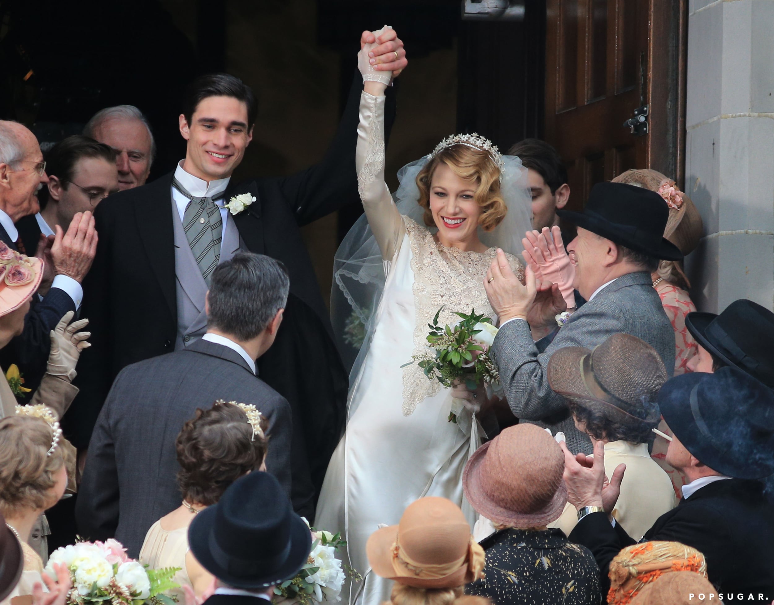 Blake Lively Filming a Wedding Scene For The Age of Adaline