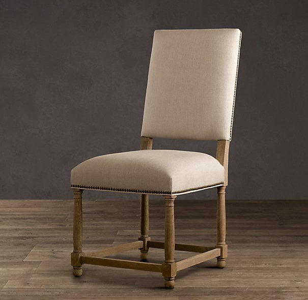 The details on this Empire Parsons Chair ($299-$509, originally $379-$599) are similar to those on Caitlyn's chairs.