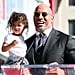 Dwayne Johnson's Daughters Paint Him Pink During Makeover Session: 