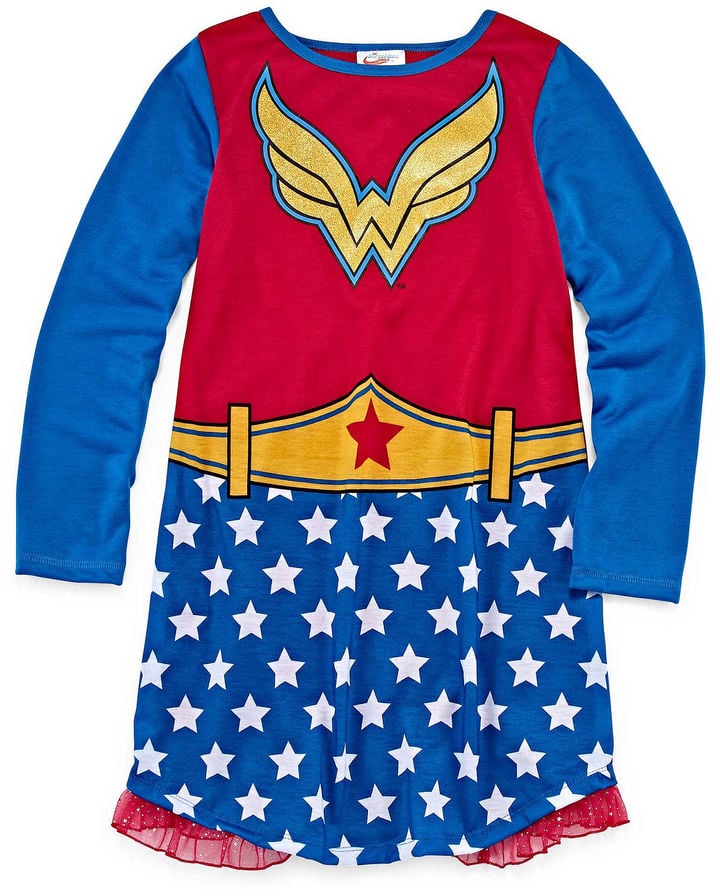 Asstd National Brand DC Super Heroes Wonder Woman Nightshirt with Cape